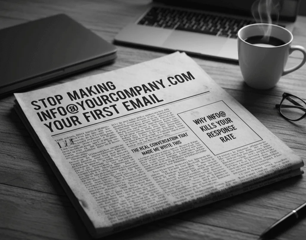 Stop Making info@yourcompany.com Your First Email